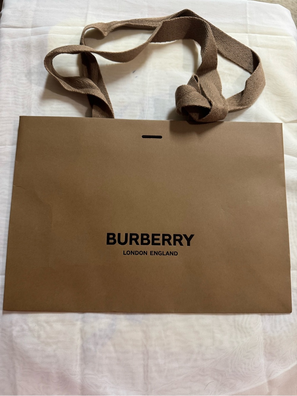 Burberry 💯% Authentic iconic paper shopping bag —‼️SEE NOTES —Ideal for gifting.
